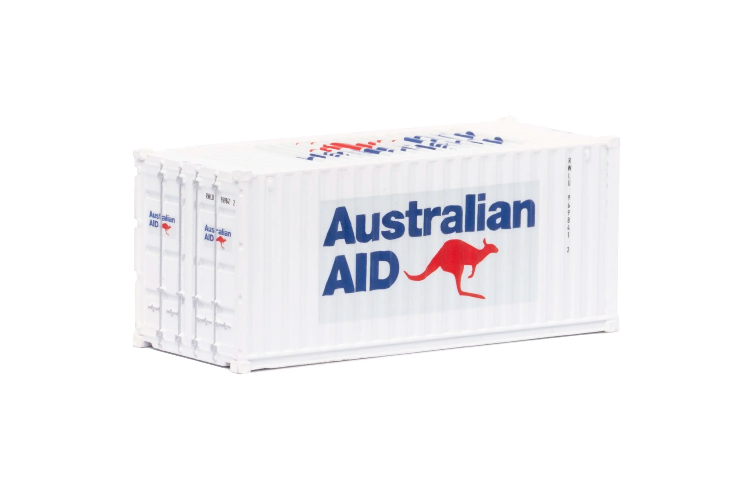 N Scale - Australian Aid 20ft Shipping Container