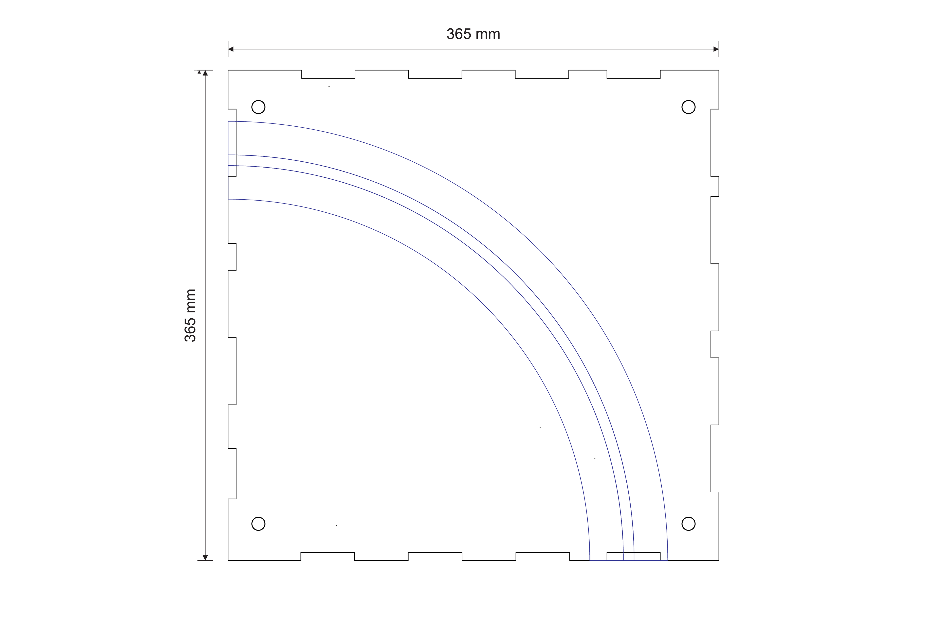 Corner T-Trak Module